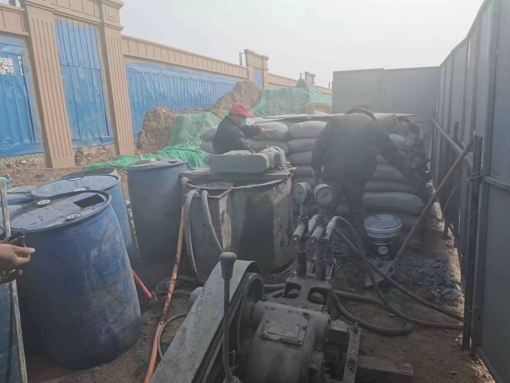 金山地基沉降注浆加固